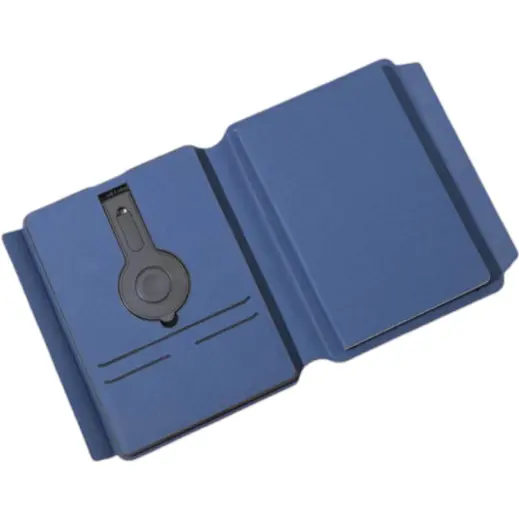 Onex Change Zero Recycled 10000mAh 15W MagSafe Wireless A5 Organiser Navy Open